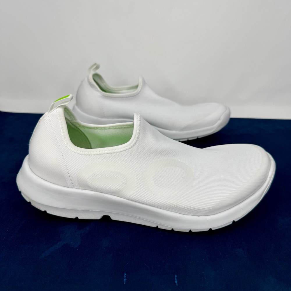 OOFOS OOmg Sport Low White Recovery Shoes Women's 10 EU 41 Slip On Sneaker - Picture 2 of 10